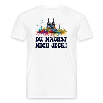 Köln Kölle Karneval Gebützt Kölle Alaaf Jeck Party - Männer T-Shirt - Weiß - Vorne - AI Model Male 178 dark (178cm)