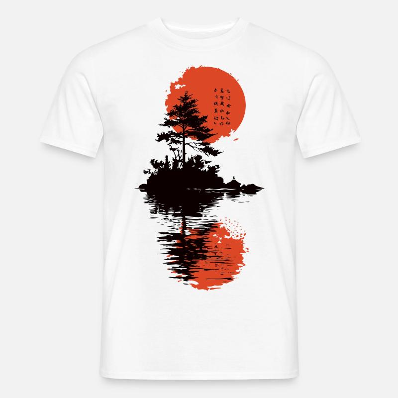 Japan Tree - Männer T-Shirt - Weiß