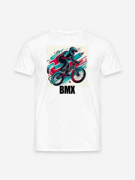 BMX Bike - Männer T-Shirt - Weiß
