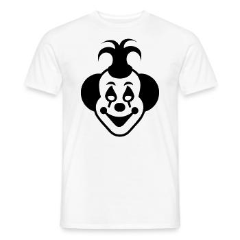 Clown - Men's T-Shirt - white - Front - AI Model Male 178 dark (178cm)