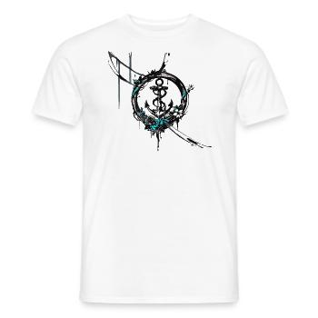 anker, maritim - Männer T-Shirt - Weiß - Vorne - AI Model Male 178 dark (178cm)