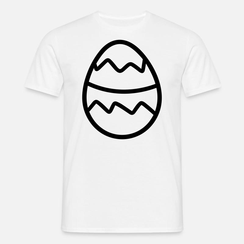 Ei - Männer T-Shirt - Weiß