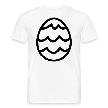 Easter Egg - Men's T-Shirt - white - Front - AI Model Male 178 dark (178cm)