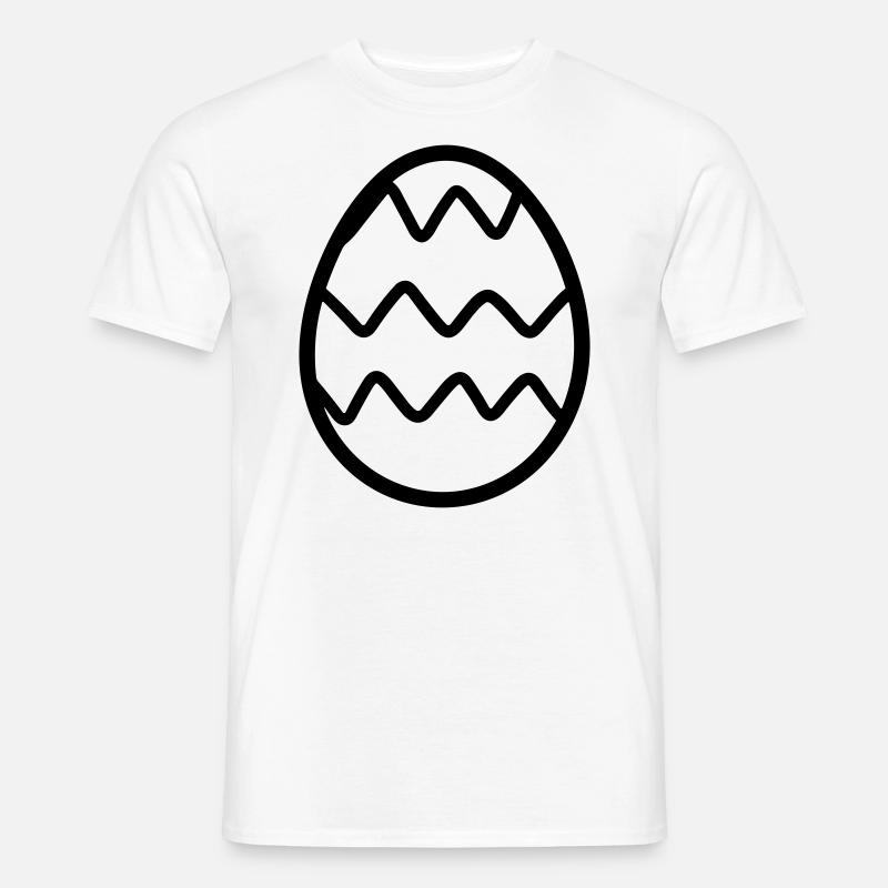 Ei - Männer T-Shirt - Weiß