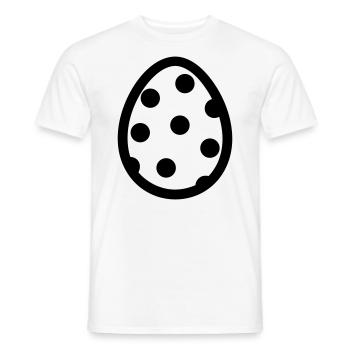 Ei - Männer T-Shirt - Weiß - Vorne - AI Model Male 178 dark (178cm)