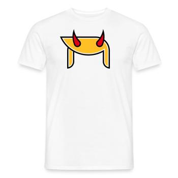 Donald Hörner (Frisur Teufel Pop Art / 3C) - Männer T-Shirt - Weiß - Vorne - AI Model Male 178 dark (178cm)
