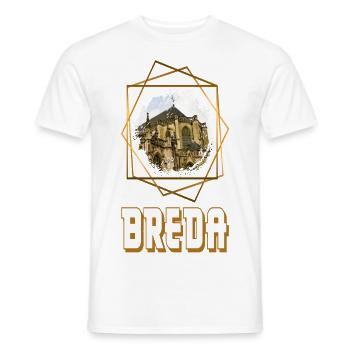 Breda Pays-Bas Ville Skyline Home Amour - T-shirt homme - blanc - Devant - AI Model Male 178 dark (178cm)