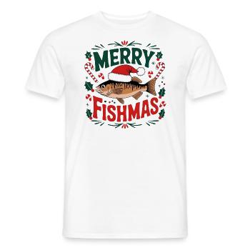 Frohe Fische - Männer T-Shirt - Weiß - Vorne - AI Model Male 178 dark (178cm)