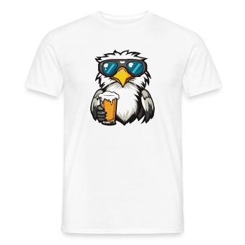 Adler Apres Ski Bier - Männer T-Shirt - Weiß - Vorne - AI Model Male 178 dark (178cm)