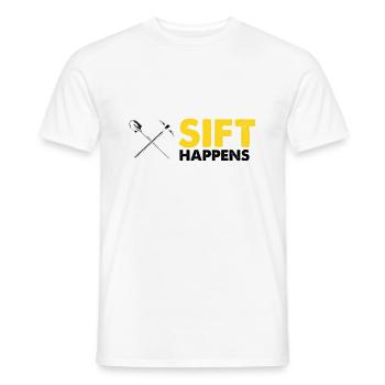 Gold Digger Gold Panning Gold Mining Designs - Men's T-Shirt - white - Front - AI Model Male 178 dark (178cm)