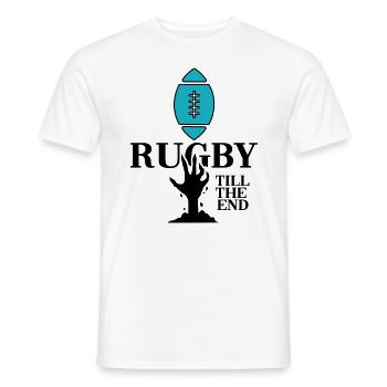 Rugby Rugby Player Rugby Club - Men's T-Shirt - white - Front - AI Model Male 178 dark (178cm)