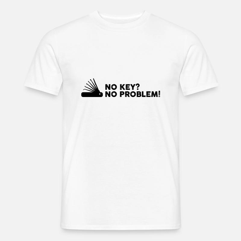 Lockpicking Lock Picking Aufsperrdienst Designs - Männer T-Shirt - Weiß