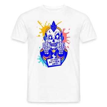 Skull Dude - Männer T-Shirt - Weiß - Vorne - AI Model Male 178 dark (178cm)