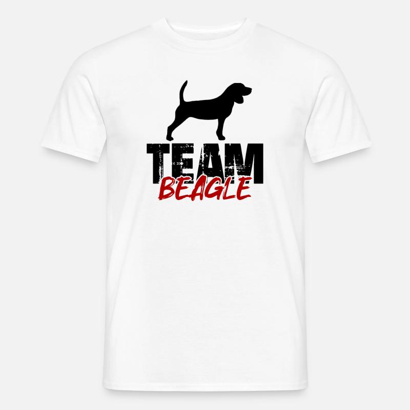 Team Beagle - Männer T-Shirt - Weiß