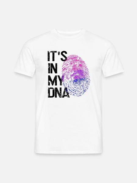 LGBTQ-Liebe in meiner DNA - Männer T-Shirt - Weiß