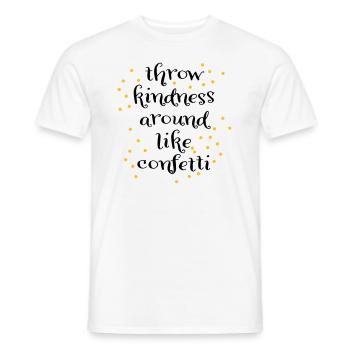 Liebe - Men's T-Shirt - white - Front - AI Model Male 178 dark (178cm)