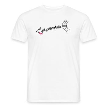 I love him - Arrow - Für Paare und Partner - Männer T-Shirt - Weiß - Vorne - AI Model Male 178 dark (178cm)