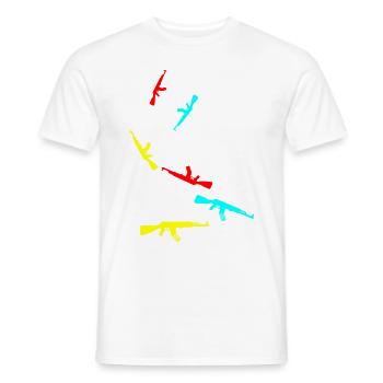 Gewehr icon symbol - Männer T-Shirt - Weiß - Vorne - AI Model Male 178 dark (178cm)