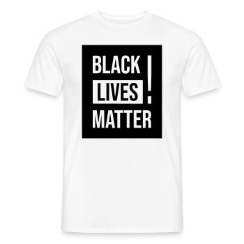 Black Lives Matter ! - T-shirt homme - blanc - Devant - AI Model Male 178 dark (178cm)