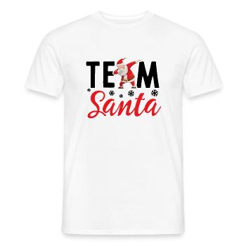 Dabbing Santa Claus - Men's T-Shirt - white - Front - AI Model Male 178 dark (178cm)