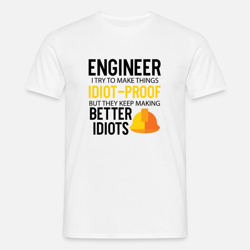 Engineer - Männer T-Shirt - Weiß