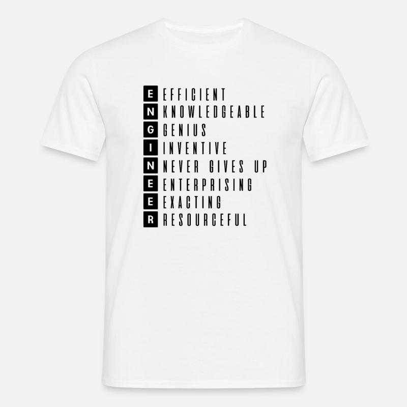 Engineer engineer genius wizard warlock - Men's T-Shirt - white