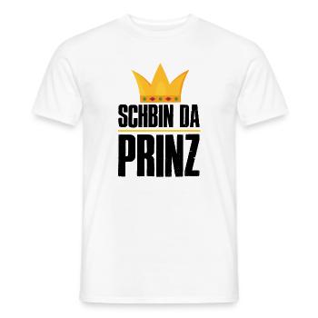 Schbin da Prinz - Männer T-Shirt - Weiß - Vorne - AI Model Male 178 dark (178cm)