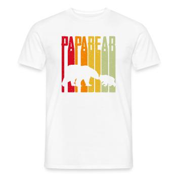 Papa Bear - Men's T-Shirt - white - Front - AI Model Male 178 dark (178cm)
