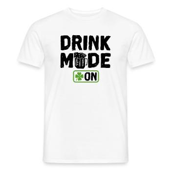 Drink Mode On - Männer T-Shirt - Weiß - Vorne - AI Model Male 178 dark (178cm)