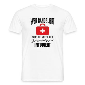 Krankenschwester Geschenk - Männer T-Shirt - Weiß - Vorne - AI Model Male 178 dark (178cm)