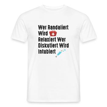 Krankenschwester Geschenk - Männer T-Shirt - Weiß - Vorne - AI Model Male 178 dark (178cm)