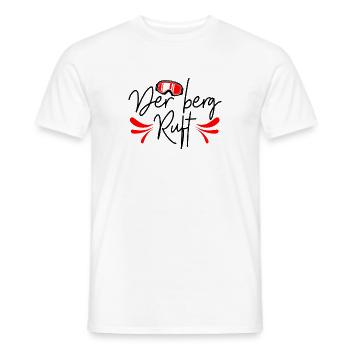 Der Berg ruft - Männer T-Shirt - Weiß - Vorne - AI Model Male 178 dark (178cm)