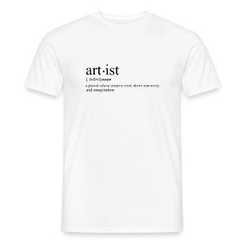 Artist artist humor - Men's T-Shirt - white - Front - AI Model Male 178 dark (178cm)