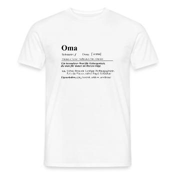 Grand-mère fille Grand-mère Grand-mère Grand-mère Coeur Omilein - T-shirt homme - blanc - Devant - AI Model Male 178 dark (178cm)