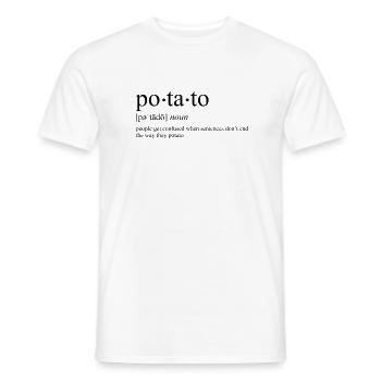 Potato Méditation Patate Divan Meditato - T-shirt homme - blanc - Devant - AI Model Male 178 dark (178cm)