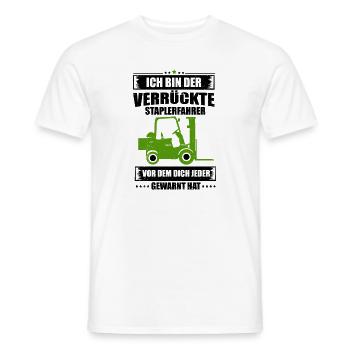 Staplerfahrer - Männer T-Shirt - Weiß - Vorne - AI Model Male 178 dark (178cm)
