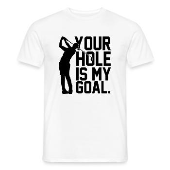 Golf golf sport cadeau golfeuse - T-shirt homme - blanc - Devant - AI Model Male 178 dark (178cm)