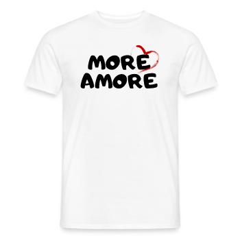 More Amore Favorite Person Valentine's Day Gift - Men's T-Shirt - white - Front - AI Model Male 178 dark (178cm)
