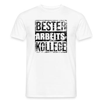Bester Arbeitskollege Mitarbeiter Geschenk Herren - Männer T-Shirt - Weiß - Vorne - AI Model Male 178 dark (178cm)