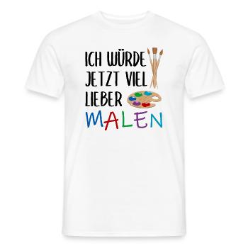 Malerei Kunst Künstler Lustiger Spruch Geschenk - Männer T-Shirt - Weiß - Vorne - AI Model Male 178 dark (178cm)