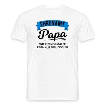 Ehrenamt Papa Spruch Ehrenamtler Geschenk - Männer T-Shirt - Weiß - Vorne - AI Model Male 178 dark (178cm)