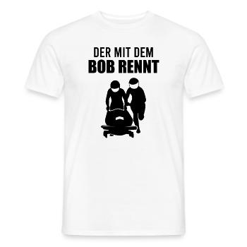 Bobfahrer Spruch Bobfahren Bobsport Geschenk - Männer T-Shirt - Weiß - Vorne - AI Model Male 178 dark (178cm)