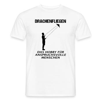 Drachenfliegen Spruch Drachensteigen Geschenk - Männer T-Shirt - Weiß - Vorne - AI Model Male 178 dark (178cm)