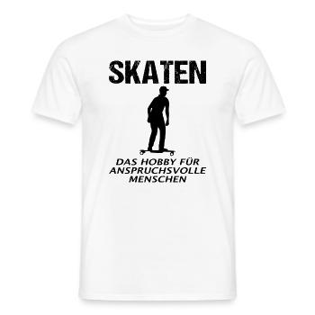 Elektro-Skateboard Spruch E-Skateboard Geschenk - Männer T-Shirt - Weiß - Vorne - AI Model Male 178 dark (178cm)