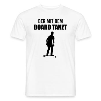 Elektro-Skateboard Spruch E-Skateboard Geschenk - Männer T-Shirt - Weiß - Vorne - AI Model Male 178 dark (178cm)
