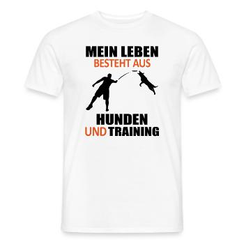 Hundetraining Hundetrainer Spruch Lustig Geschenk - Männer T-Shirt - Weiß - Vorne - AI Model Male 178 dark (178cm)