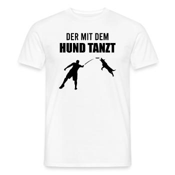 Hundetrainer Hundetraining Spruch Lustig Geschenk - Männer T-Shirt - Weiß - Vorne - AI Model Male 178 dark (178cm)