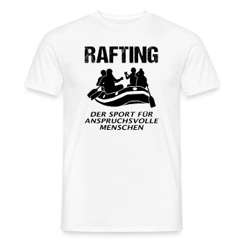 Rafting en disant cadeau de navigation en eau vive - T-shirt homme - blanc - Devant - AI Model Male 178 dark (178cm)