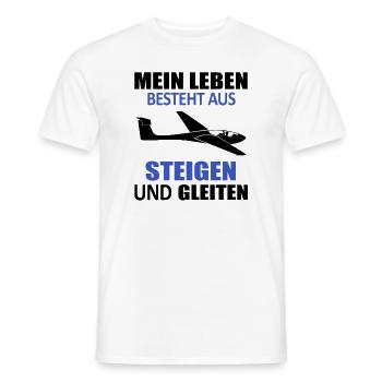 Segelfliegen Lustiger Spruch Segelflieger Geschenk - Männer T-Shirt - Weiß - Vorne - AI Model Male 178 dark (178cm)