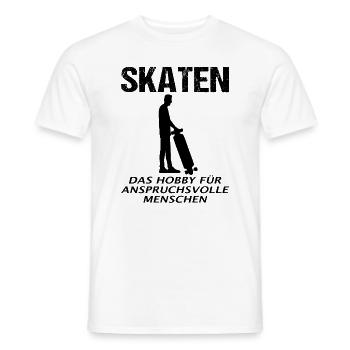 Skater Skateboard Fahrer Skaten Spruch Geschenk - Männer T-Shirt - Weiß - Vorne - AI Model Male 178 dark (178cm)